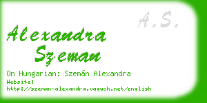 alexandra szeman business card