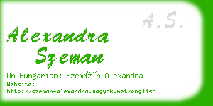 alexandra szeman business card